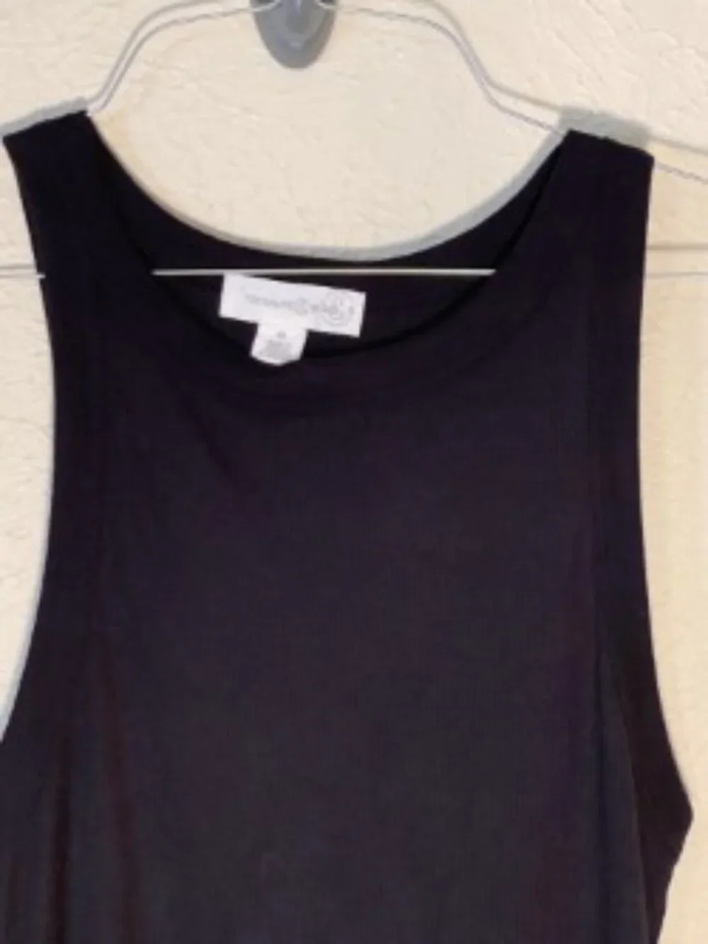 Treasure & Bond Black Ribbed Tank Top, Size M - Picture 4 of 4